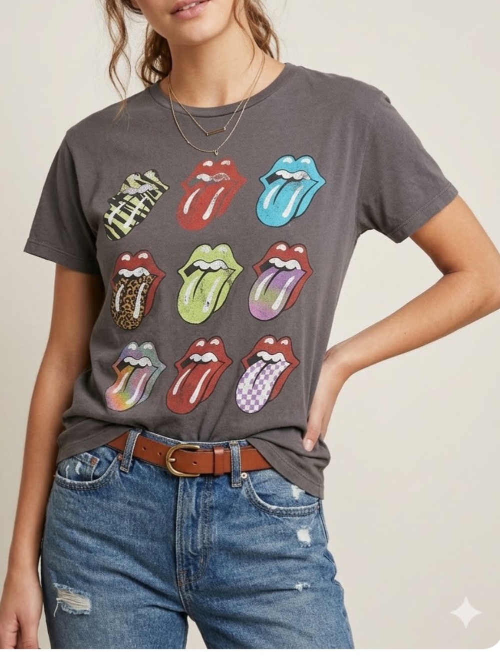 THE ROLLING STONES Women’s Graphic Band T-Shirt